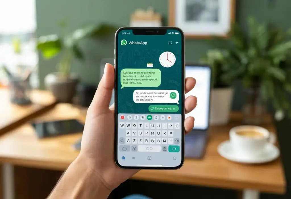 Programar un mensaje en WhatsApp.